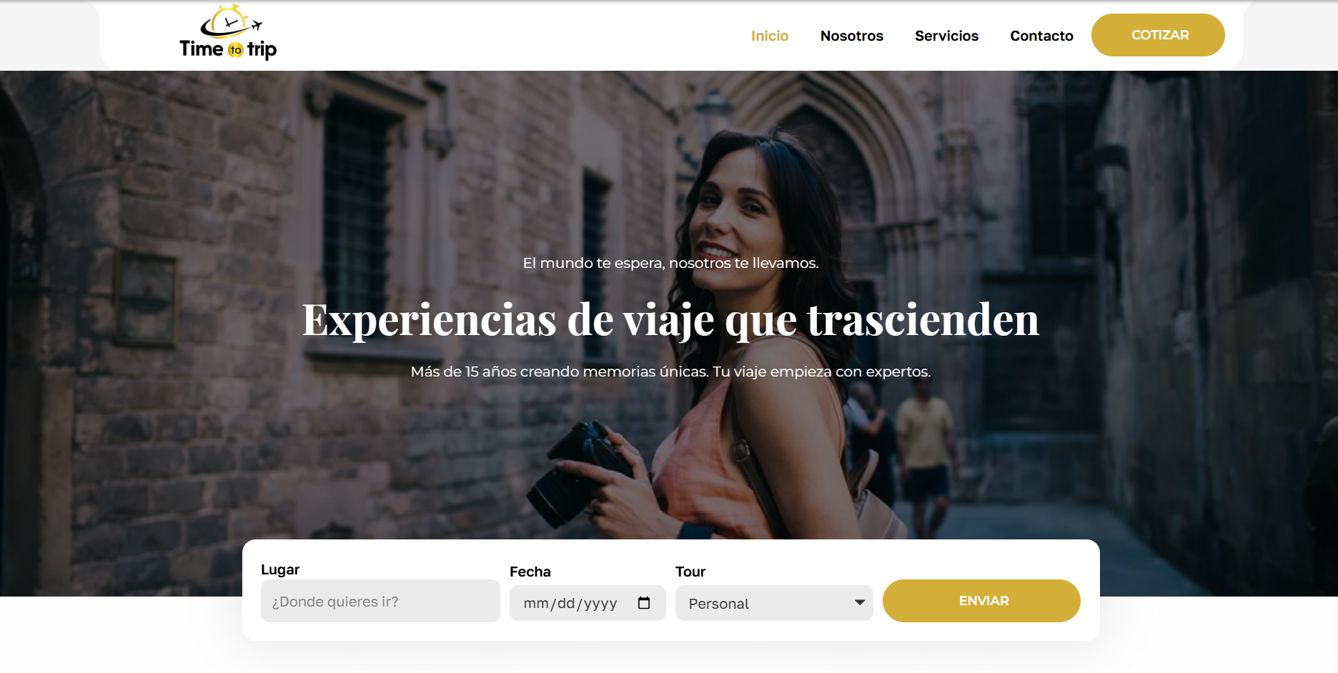 Sitio web de Time to Trip
